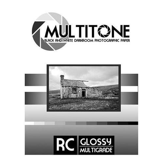 Picture of Inkpress MultiTone Black & White Resin Coated BW Glossy Darkroom Photographic Paper, 8x10, 250 Sheets