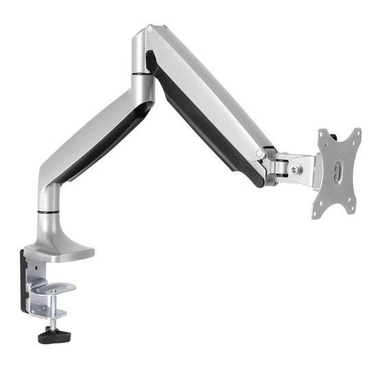 Picture of AVLT Single 13"-34" Monitor Arm Desk Mount fits One Flat/Curved/Ultrawide Monitor Full Motion Height Swivel Tilt Rotation Adjustable Monitor Arm - VESA/C-Clamp/Grommet/Cable Management