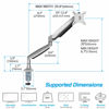 Picture of AVLT Single 13"-34" Monitor Arm Desk Mount fits One Flat/Curved/Ultrawide Monitor Full Motion Height Swivel Tilt Rotation Adjustable Monitor Arm - VESA/C-Clamp/Grommet/Cable Management