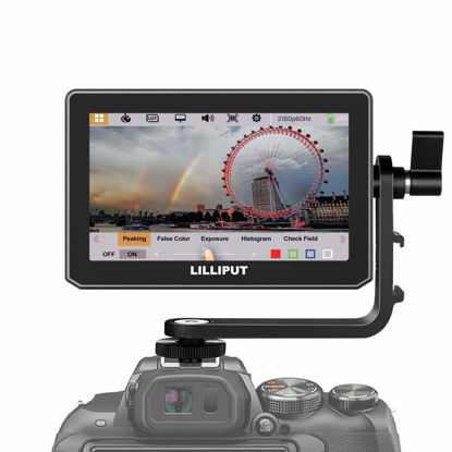 Picture of Keenous Lilliput T5 5 Inch Touch Screen IPS Full HD 1920x1200 4K HDMI 60Hz On-Camera Video Field Monitor for BMPCC DSLR Camera (T5 5 Inch HDMI)