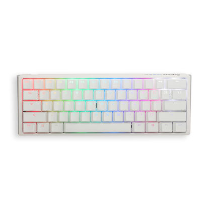 Picture of Ducky One 3 Mini Pure White 60% Hotswap RGB Mechanical Keyboard (Cherry MX Silent Red)