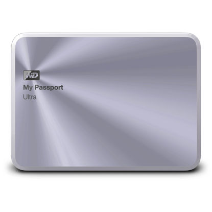 Picture of WD 2TB Silver My Passport Ultra Metal Edition Portable External Hard Drive - USB 3.0 - WDBEZW0020BSL-NESN