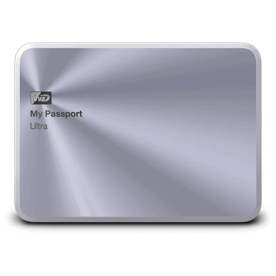 Picture of WD 2TB Silver My Passport Ultra Metal Edition Portable External Hard Drive - USB 3.0 - WDBEZW0020BSL-NESN