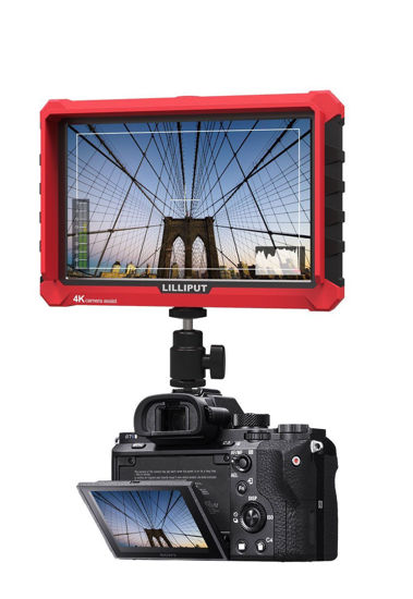 Picture of LILLIPUT A7S 7 Inch On Camera Field Monitor Supports 4K HDMI Input Loop Output 1920x1200 Native Resolution 1000:1 Contrast 500cd/m2 Brightness 170 Degree Wide Viewing Angle + CANON LP-E6 battery plate