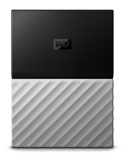 Picture of WD 1TB Black-Gray My Passport Ultra Portable External Hard Drive - USB 3.0 - WDBTLG0010BGY-WESN (Old Generation)