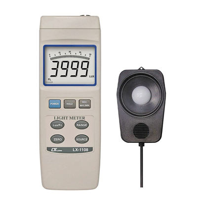 Picture of Digital Lux Meter (Range: 0 to 4,00,000 Lux) for Auditoriums, Theatres, Stadiums, Labs Alongwith Factory Calibration Certificate Model: LX-1108