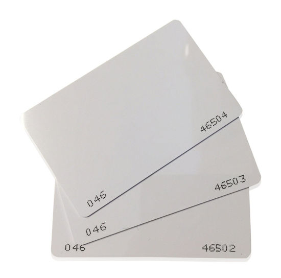 Picture of 200 pcs 26 Bit Proximity CR80 Cards Weigand Prox Blank Printable Swipe Cards Compatable with ISOProx 1386 1326 H10301 format readers. Works with the vast majority of access control systems