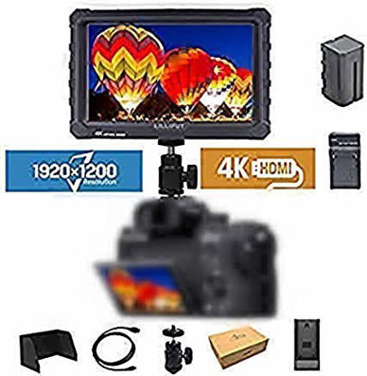 Picture of LILLIPUT A7S 7" 1920x1200 IPS Screen Camera Field Monitor 4K HDMI Input Output Video for DSLR Mirrorless Camera Sony A7S II A6500 Panasonic GH5 Canon 5D Mark IV DJI Ronin M Black case Exclusively