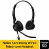 Picture of Jabra Engage 50 Wired Headset, Stereo - Telephone Headset with 3-Microphone System, Blocks Out Background Noise for Increased Agent Focus, Call Center Headset Features Enhanced Hearing Protection