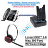 Picture of INNOTALK Wireless Headset Compatible with Polycom VVX 101, VVX 201, VVX 301, VVX 311, VVX 401, VVX 411, VVX 501, VVX 601 Phone with Remote Answering Cord(Pioneer)