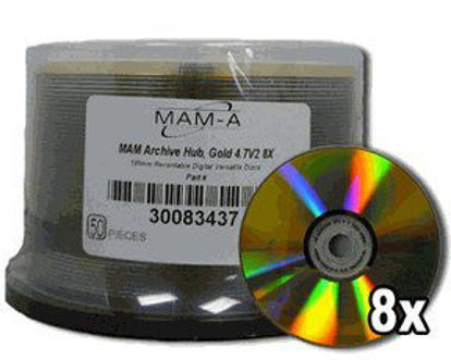 Picture of MAM-A Mitsui Gold Archive 8x DVD-R with no logo in bulk - 50 Count