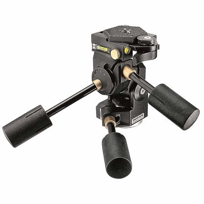 Picture of Manfrotto 3D Super Pro 3-Way Tripod Head with Quick Release, for Camera Tripods, Fluid Ball Head, Camera Stabilizer, Photography Accessories for Content Creation