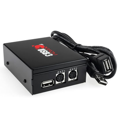 Picture of GROM NIS02U3 USB Streaming Car Adapter Kit,Compatible with iPhone; SAT XM Emulation, Compatible with Select Nissan Infiniti 02-2011 stereos, Bluetooth AUX Capable with add-ons