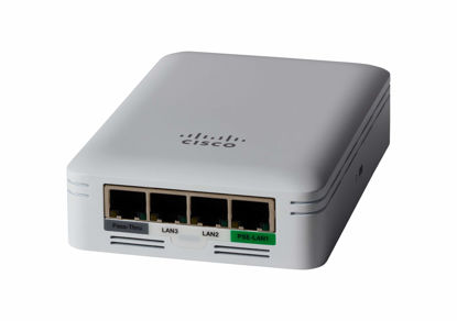 Picture of Cisco Business 145AC Wi-Fi Access Point | 802.11ac | 2x2 | 4 GbE Ports | PoE | Wall Plate | Limited Lifetime Protection (CBW145AC-B)