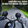 Picture of BOSS Audio Systems MCBK625BA Motorcycle Speaker Sound System - Bluetooth, Amplified, Weatherproof, 3 Inch Speakers, Multi-Function Volume Control, Also Use with ATVs UTVs