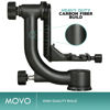 Picture of Movo GH800 Carbon Fiber Professional Gimbal Tripod Head with Arca-Swiss Quick-Release Plate - for Outdoor Bird/Wildlife Photography