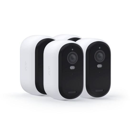 Picture of Arlo Essential Security Wireless 2K Camera with Spotlight, Indoor/Outdoor, 2nd Gen, 2-Way Audio, Color Night Vision, Motion Activation, Real Time Notifications, White, VMC3450, 4-Pack (Renewed)