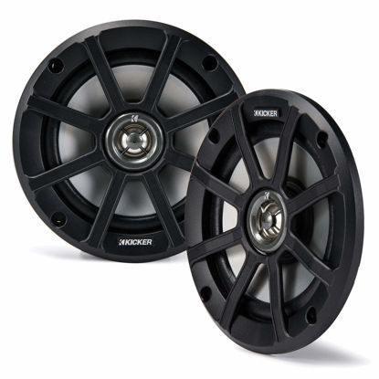 Picture of KICKER PSC65 6.5-Inch (160mm) PowerSports Weather-Proof Coaxial Speakers, 4-Ohm (Pair)
