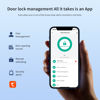 Picture of Swokely Smart Lock with Camera 4.5 Inch Screen BT Keyless Entry Door Lock TY APP/Fingerprint/Password/Card/Mechanical Key Unlocking Methods Door Lock for 40-120mm Thickness Office Home Bedroom Door