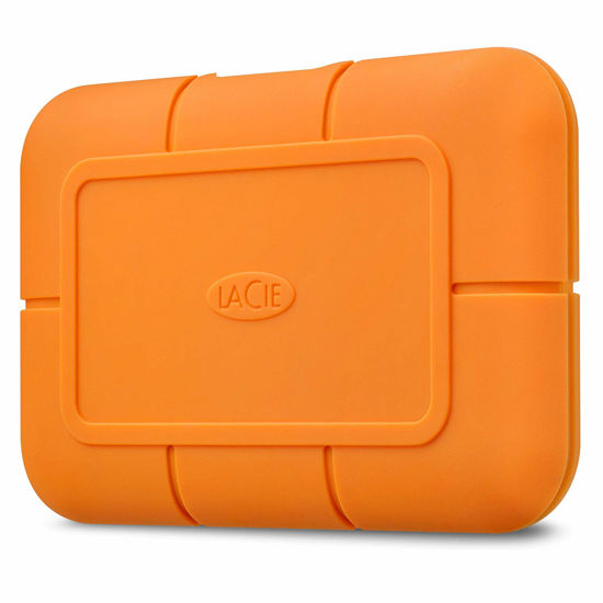 Picture of LaCie Rugged SSD 500GB Solid State Drive - USB-C USB 3.2 NVMe speeds up to 1050MB/s, IP67 Water Resistant, 3m Drop resistant, Encryption, 5-year Warranty with Data Recovery, 1 Mo Adobe CC (STHR500800)