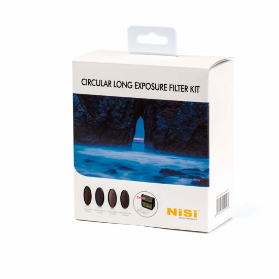 Picture of NiSi 72mm Circular Long Exposure Filter Kit | Includes 3 Stop, Multifunctional (6 Stop with CPL), 10 Stop, and 15 Stop Filters