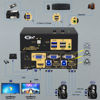 Picture of HDMI + VGA KVM Switch Dual Monitor Extended Display 2 Port with Audio and USB 3.0 HUB, CKL Dual View PC Monitor Keyboard Mouse Selector Box for Computers and Laptops