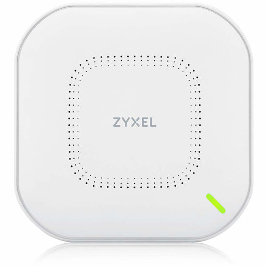 Picture of Zyxel True WiFi 6 AX3000 Multi-Gigabit Business Access Point | 2.5G Uplink & 1 GbE Passthrough | Mesh, Seamless Roaming, Captive Portal | Hybrid Cloud | POE+ Support | AC Adapter Included | NWA210AX