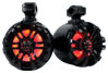 Picture of (2) Rockville WB65KLS Black 6.5" LED Swivel Tower Speakers for RZR/ATV/UTV/Cart