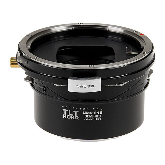 Picture of Fotodiox Pro TLT ROKR - Tilt/Shift Lens Mount Adapter for Mamiya 645 (M645) Mount Lenses to Sony Alpha E-Mount Mirrorless Camera Body