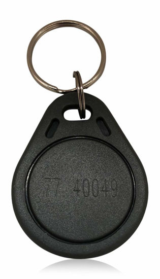 Picture of 100 AuthorizID Thin 26 Bit Proximity Key Fobs Weigand Prox Keyfobs Compatable with ISOProx 1386 1326 H10301 Format Readers. Works with The vast Majority of Access Control Systems