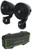 Picture of Audiosavings Bundle: (2) Kicker 47PSMB32 3" 100w PSM Motorcycle/ATV Handlebar Speakers in Black PSMB32 Bundle with Rockville Rock Everywhere Portable Bluetooth Speaker/Waterproof Link (2 Items)