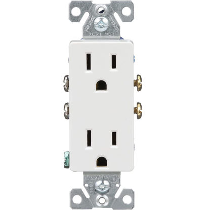 Picture of SecureGuard 4K Ultra HD Wi-Fi Functional Wall Outlet Receptacle Spy Camera P2P WiFi Power Plug Socket Hidden Nanny Cam Spy Camera, 120V AC Wired (Color: White/Type: Square Face)