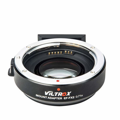 Picture of VILTROX EF-FX2 0.71x Focal Length Reducer Booster Auto Focus Lens Adapter for Canon EF Camera Lens to Fuji X Mount Camera