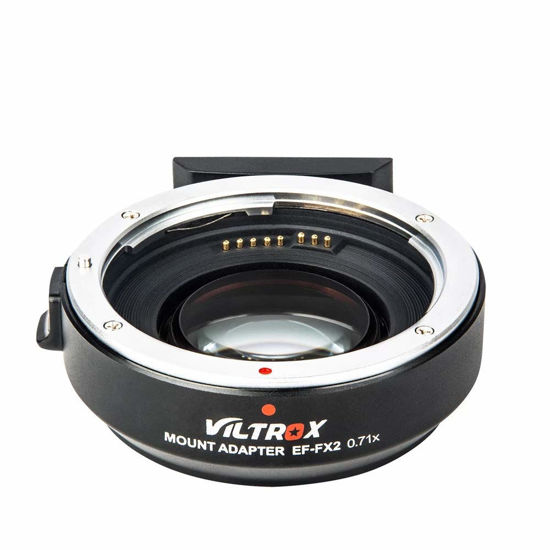 Picture of VILTROX EF-FX2 0.71x Focal Length Reducer Booster Auto Focus Lens Adapter for Canon EF Camera Lens to Fuji X Mount Camera