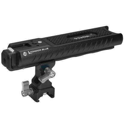Picture of KONDOR BLUE | PRO-Blade SSD Handle Compatible with Sandisk USB-C Recording | USB C Protection, Multiple mounting Points, & Ergonomic Design with Read/Write functionality | Raven Back