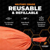 Picture of Woven Polypropylene Sand Bags for Flooding, Gravel -14" x 26" Sacks 50 lb Weight Limit, Military Grade Reusable Refillable Sand Bag for Hurricane Flood Protection, Empty Sandbags Orange, Bundle of 500