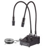 Picture of AmScope Powerful LED Dual Goose-Neck and Ring Light Illuminator