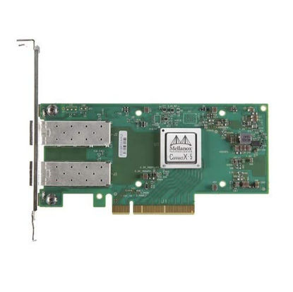 Picture of Mellanox ConnectX-5 EN Network Adapter PCI Express 3.0 x8 Gb Ethernet 10 Gb Ethernet 25 Gb Ethernet Green/Silver (MCX512A-ACAT)
