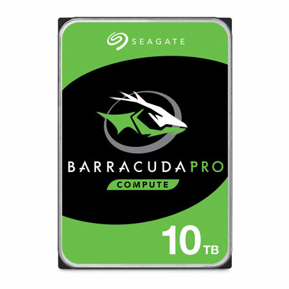 Picture of Seagate BarraCuda Pro 10TB Internal Hard Drive Performance HDD - 3.5 Inch SATA 6 Gb/s 7200 RPM 256MB Cache for Computer Desktop PC Laptop, Data Recovery - Frustration Free Packaging (ST10000DM0004)