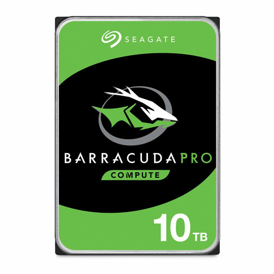 Picture of Seagate BarraCuda Pro 10TB Internal Hard Drive Performance HDD - 3.5 Inch SATA 6 Gb/s 7200 RPM 256MB Cache for Computer Desktop PC Laptop, Data Recovery - Frustration Free Packaging (ST10000DM0004)