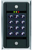 Picture of Seco-Larm SK-B111-PQ Bluetooth Access Controller Indoor Single-Gang Keypad with Proximity Reader, Multiple User Types, App-Based Setup, Up to 200 Users, Easy Backup/Restore, Wrong-Code Lockout