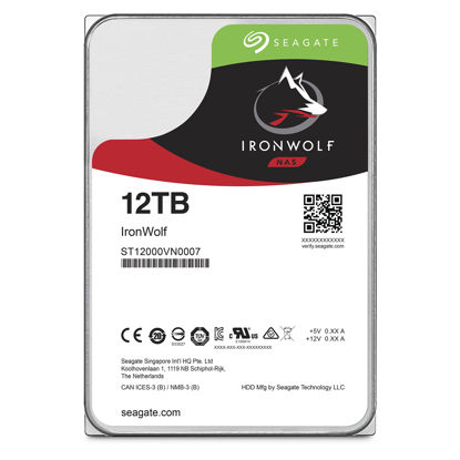 Picture of Seagate IronWolf ST12000VN0007 12 TB 3.5 Internal Hard Drive - SATA - 7200rpm - 256 MB Buffer