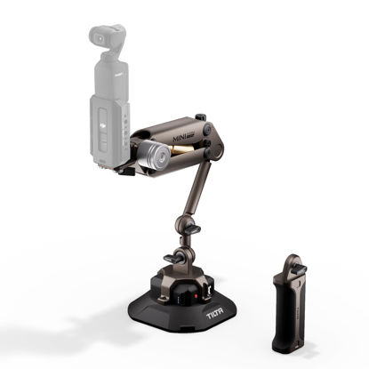 Picture of Tilta Hydra Alien Mini Ultimate Kit - (Desert Beige) | Shock Absorbing Arm | Camera Car Mount | Great for Pocket 3 | Electronic Suction Cup