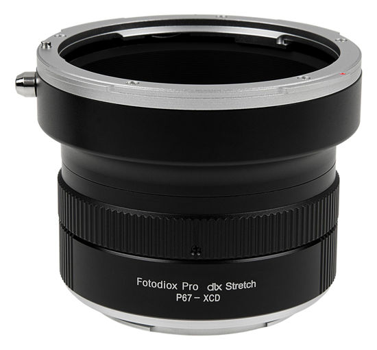 Picture of Fotodiox DLX Stretch Lens Adapter - Compatible with Pentax 6x7 (P67) Mount SLR Lenses to Hasselblad X-System (XCD) Mirrorless Camera Bodies with Macro Focusing Helicoid and 49mm Filter Threads