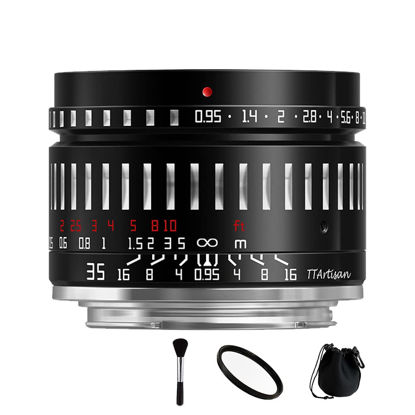 Picture of TTArtisan 35mm F0.95 APS-C Frame Lens Large Aperture Wide Angle Manual Lens for Sony E Mount Mirrorless Cameras NEX3N NEX5N A6000 A6400 A6500 A7II A7RII A7MIII A7MIV A7RIII