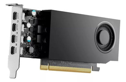 Picture of PNY TVIDEO RTX A400 NVIDIA 4GB GDDR6 VCNRTXA400ATX-PB