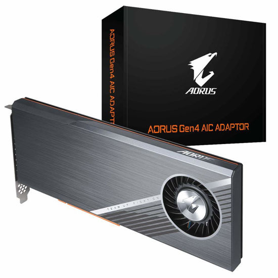 Picture of Gigabyte GC-4XM2G4 (AORUS Gen4 AIC Adaptor, Full PCIe 4.0, Advanced Thermal Solution for PCIe 4.0 SSD)