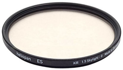 Picture of Heliopan 105mm KR1.5 (1A) Skylight Filter (710515) with specialty Schott glass in floating brass ring