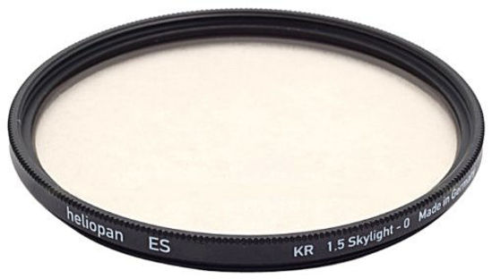 Picture of Heliopan 105mm KR1.5 (1A) Skylight Filter (710515) with specialty Schott glass in floating brass ring