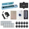 Picture of Visionis FPC-5640 One Door Access Control Out Swinging Door 600lbs Maglock + Outdoor Slim Metal Touch Keypad/Reader Standalone with Mini Controller + Wiegand 26, No Software, EM Card, 1000 Users Kit